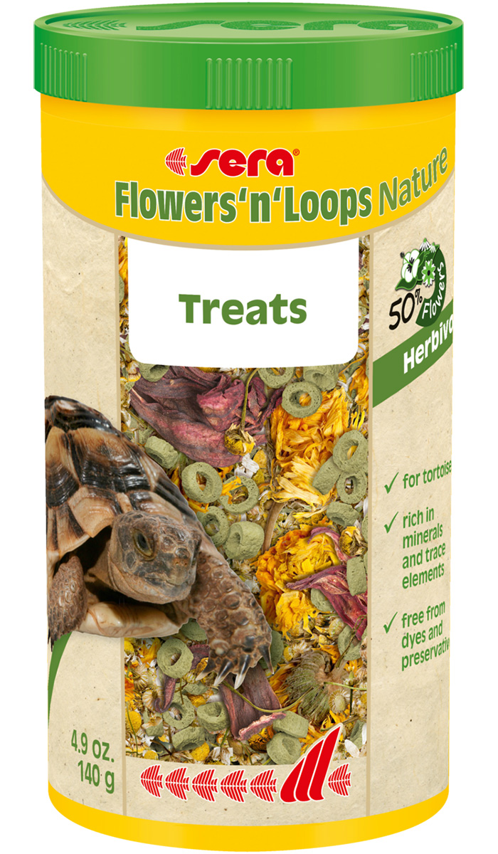 Sera Flowers’n’loops корм для рептилий с цветами 140 гр (1 л)