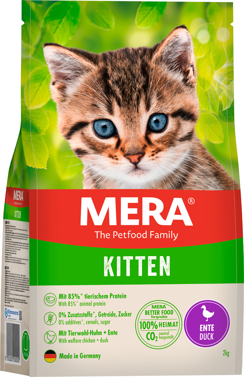 Mera Cats Kitten Duck беззерновой для котят с уткой (0,4 кг)