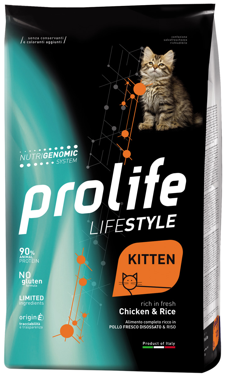 Prolife Lifestyle Kitten Chicken & Rice для котят с курицей и рисом (1,5 кг)