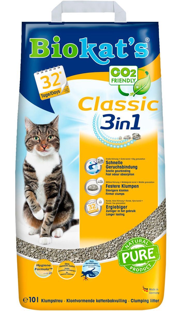   Магизоо Biokat's Classic 3 in 1 наполнитель комкующийся для туалета кошек (10 л)