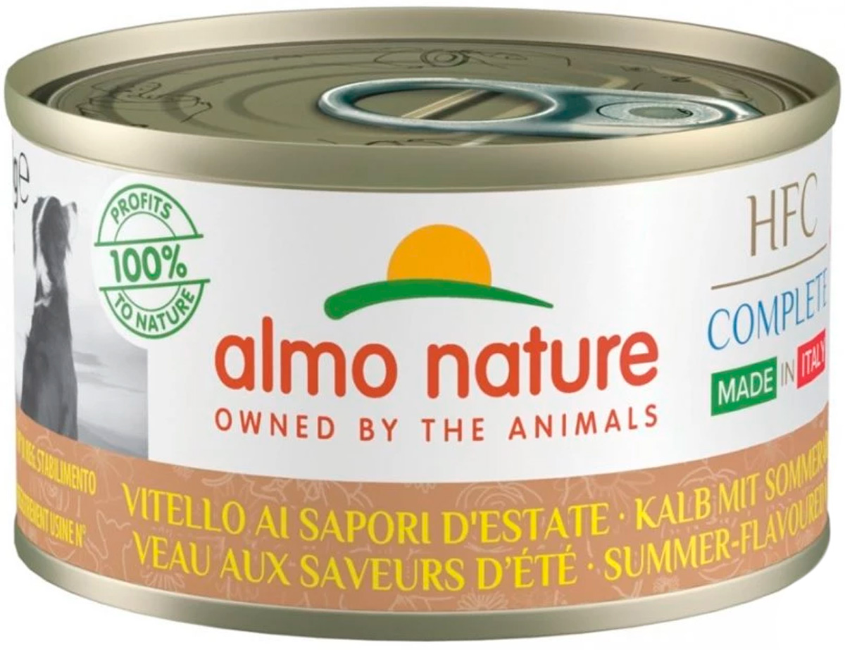 Almo Nature Dog итальянские рецепты для взрослых собак с телятиной по-летнему (95 гр)