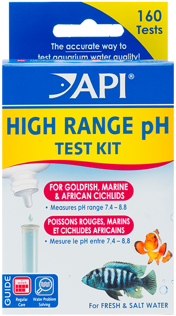 Набор для измерения уровня pH в пресной и морской воде Api High Range pH Test Kit (1 шт)