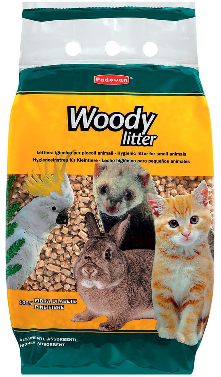 Padovan Woody Litter наполнитель древесный для туалета животных (10 л)