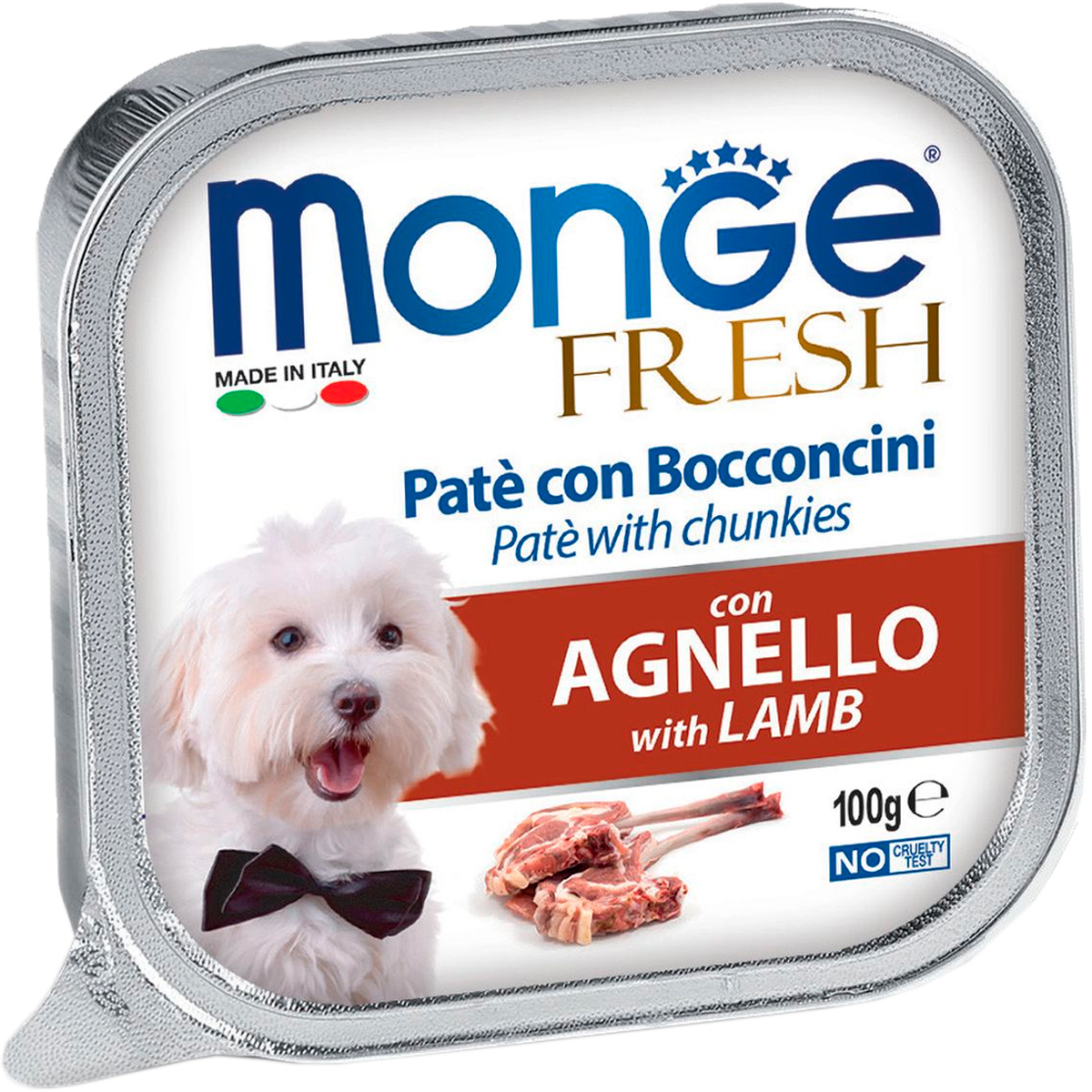 Monge Fresh Dog для взрослых собак паштет с ягненком  (100 гр)