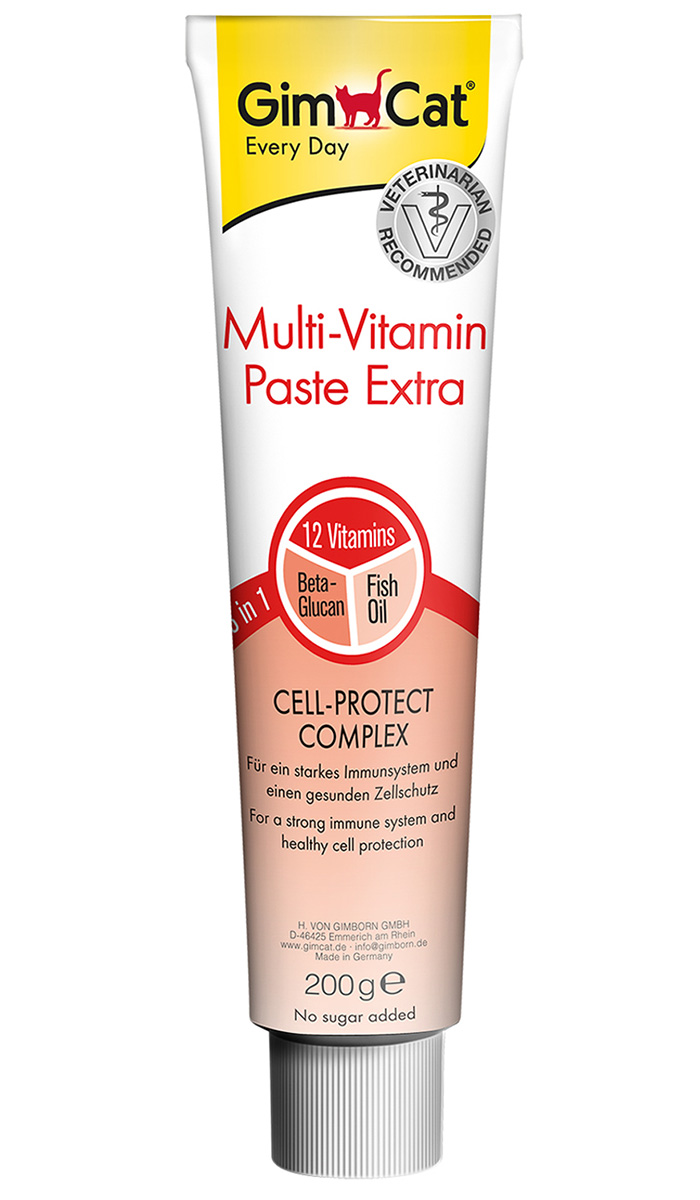 Gimcat Multi-vitamin Paste Extra мультивитаминная паста для кошек 3 в 1 Экстра (50 гр)