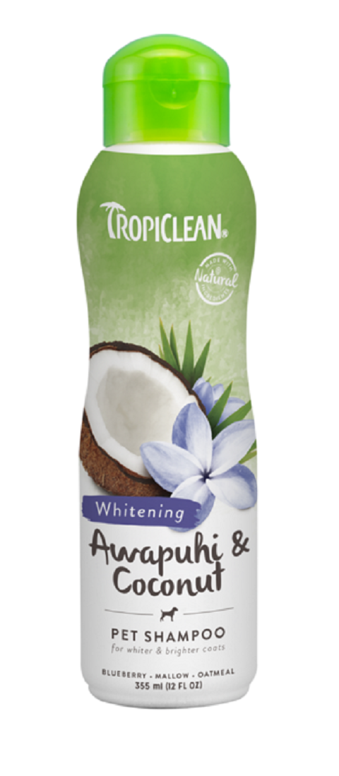 Tropiclean Shampoo Awapuhi & Coconut – Тропиклин шампунь для собак и кошек с белой шерстью (355 мл)