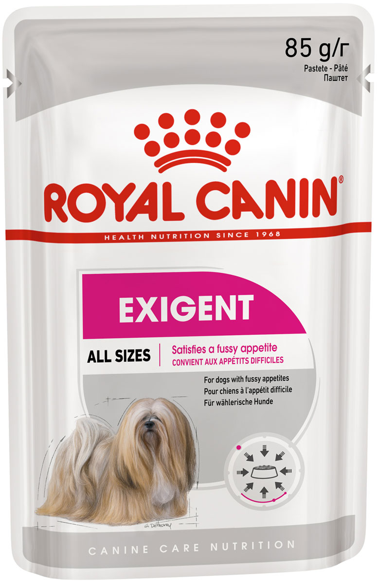 Royal Canin Exigent Care для привередливых взрослых собак всех пород паштет  (85 гр х 12 шт)