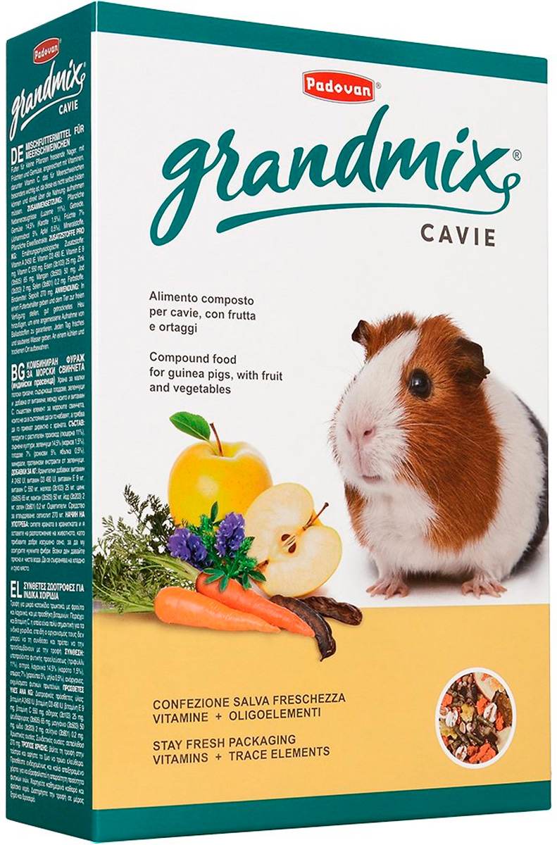 Padovan Grandmix Cavie корм для морских свинок и шиншилл (850 гр)