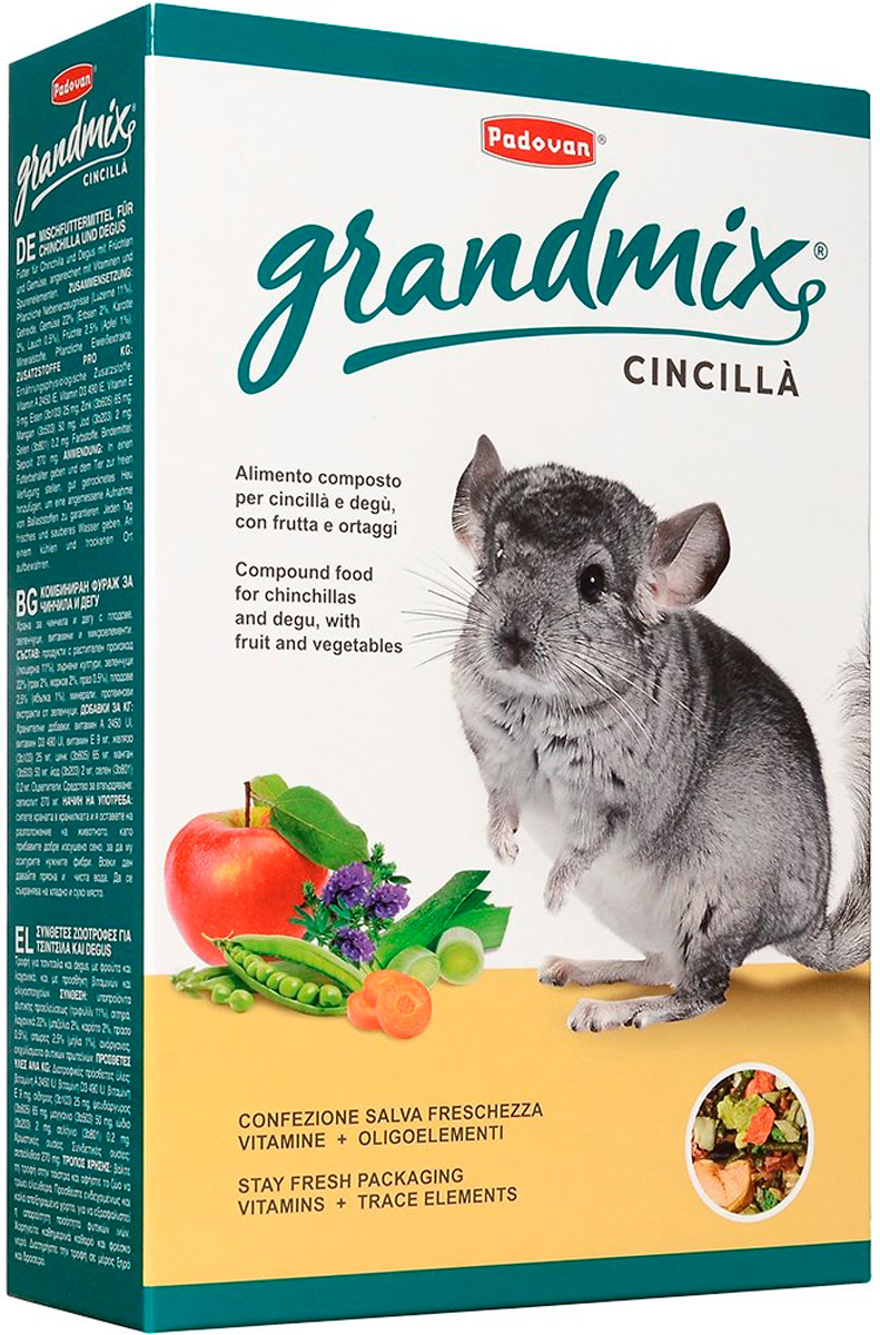 Padovan Grandmix Cincilla корм для шиншилл и дегу (850 гр)