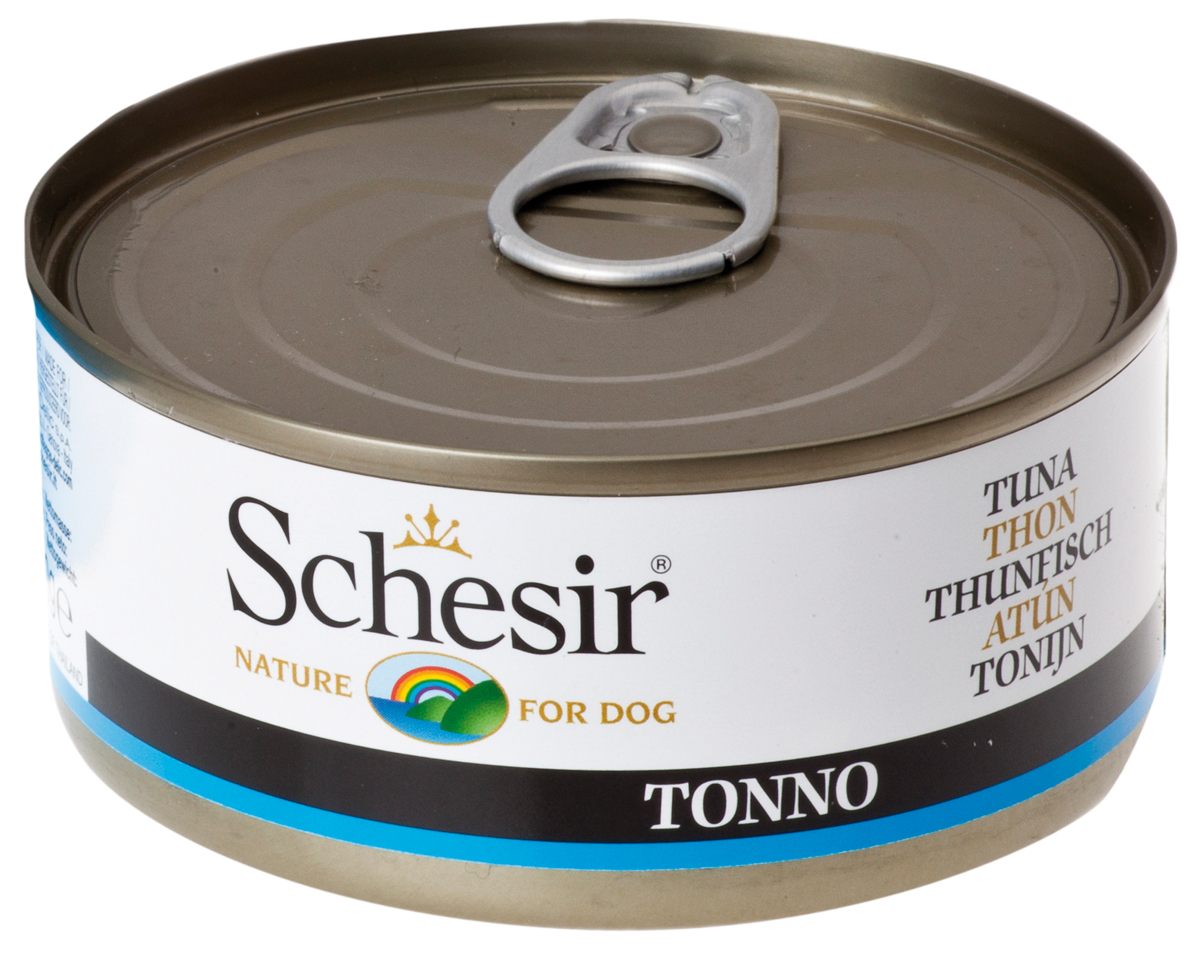 Schesir Dog Tuna для взрослых собак с тунцом (150 гр)