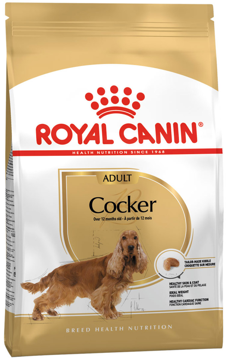 Для определенных пород Royal Canin Cocker Adult для взрослых собак кокер-спаниель (3 кг)