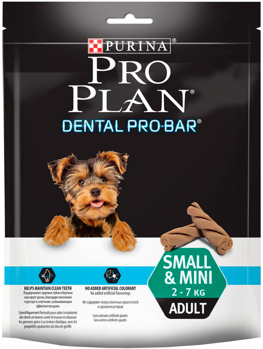 Лакомство Pro Plan Dental Pro Bar Small & Mini для собак маленьких пород для зубов 150 гр (1 шт)