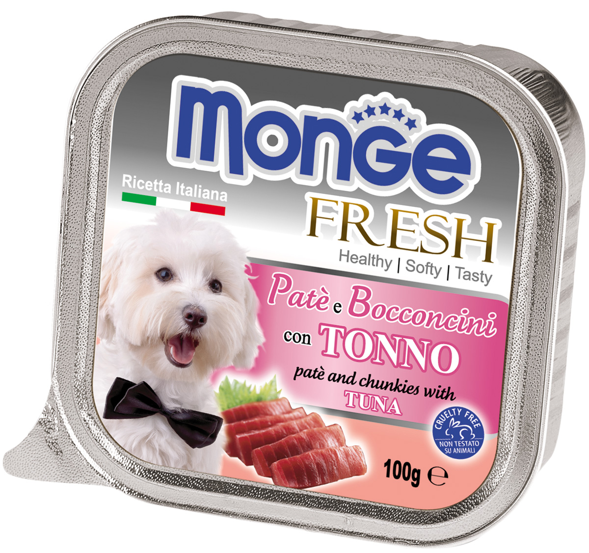 Monge Fresh Dog для взрослых собак паштет с тунцом  (100 гр)