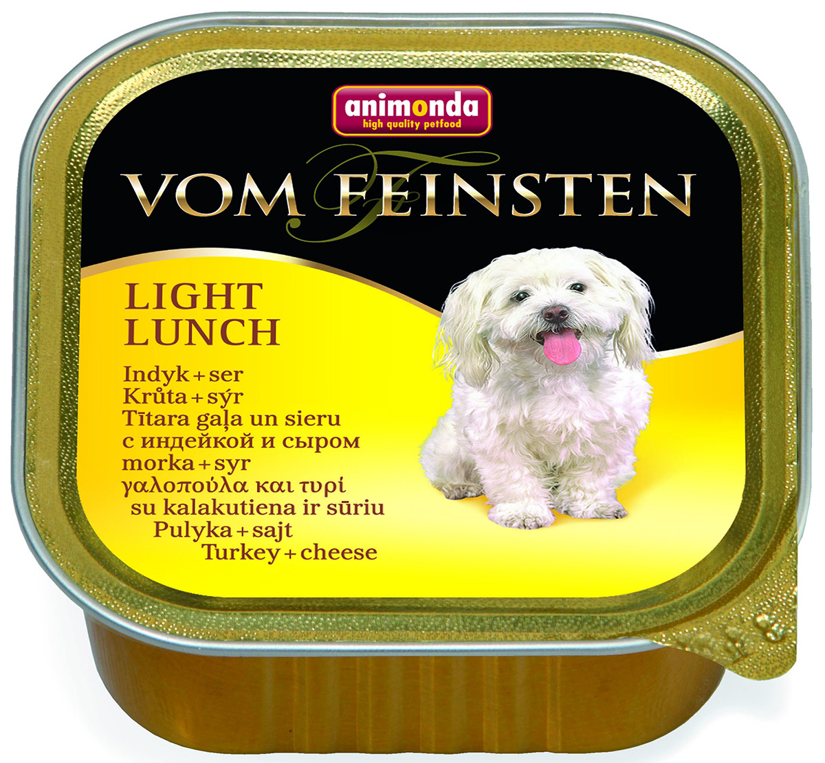 Animonda Vom Feinsten Light Lunch Pute & Kaese диетические для взрослых собак с индейкой и сыром  (150 гр)