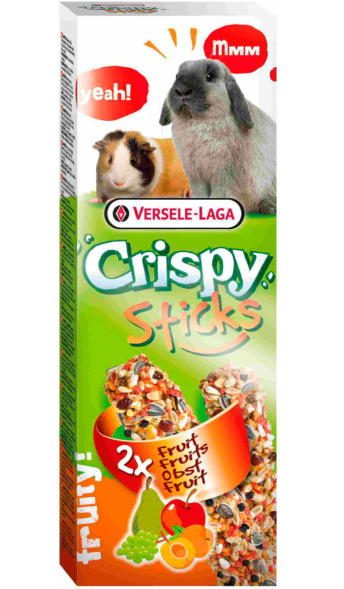 Versele-laga Crispy палочки для кроликов и морских свинок с фруктами 2х55 гр (2 шт)