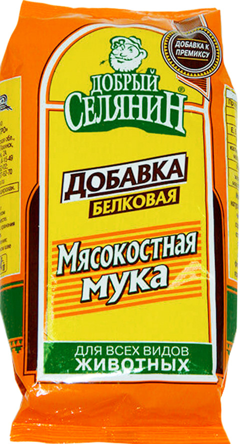 Мясокостная мука добавка белковая для всех видов животных Добрый Селянин (400 гр)