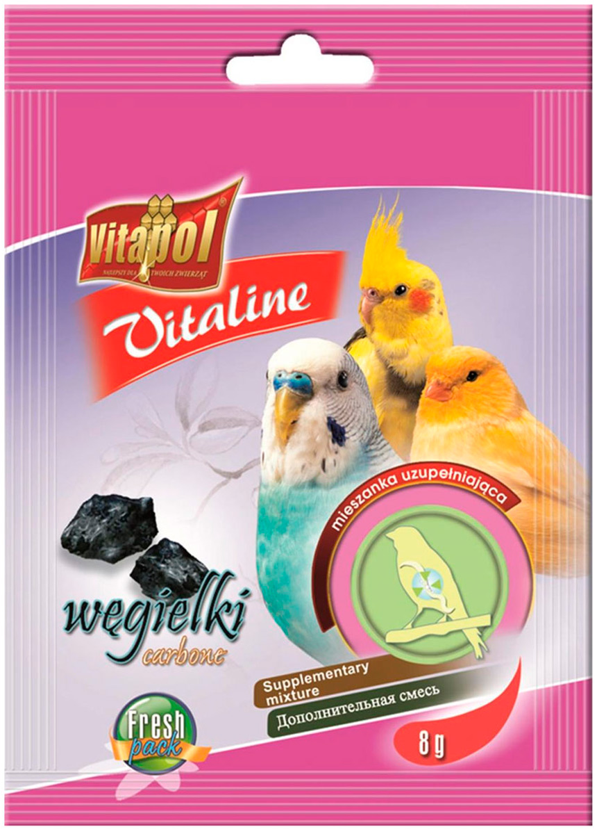 Vitapol Vitaline уголь для птиц (8 гр)