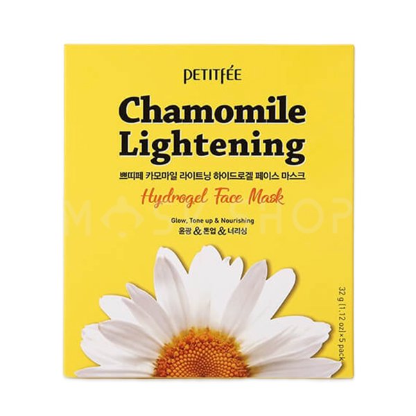 Гидрогелевые маски  MaskShop Гидрогелевая маска экстрактом ромашки Petitfee Chamomile Lightening Hydrogel Face Mask