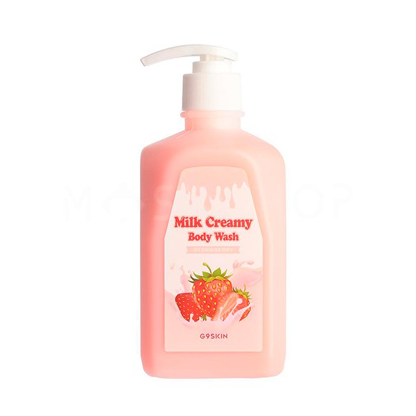 Гели для душа Гель для душа с экстрактом клубники G9Skin Milk Creamy Body Wash Strawberry