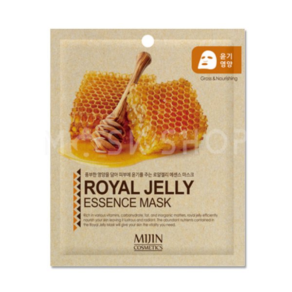 Тканевая маска с маточным молочком Mijin Royal Jelly Essence Mask