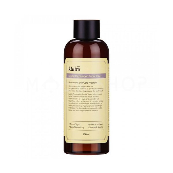   MaskShop Тонер с бета-глюканом и гиалуроновой кислотой Dear, Klairs Supple Preparation Facial Toner 180 мл