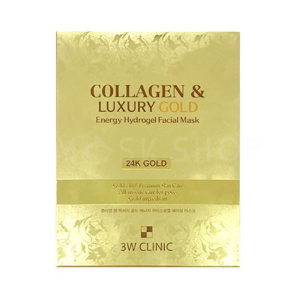 Гидрогелевые маски  MaskShop Гидрогелевая маска для лица с золотом 3W Clinic Collagen & Luxury Gold Energy Hydrogel Facial Mask