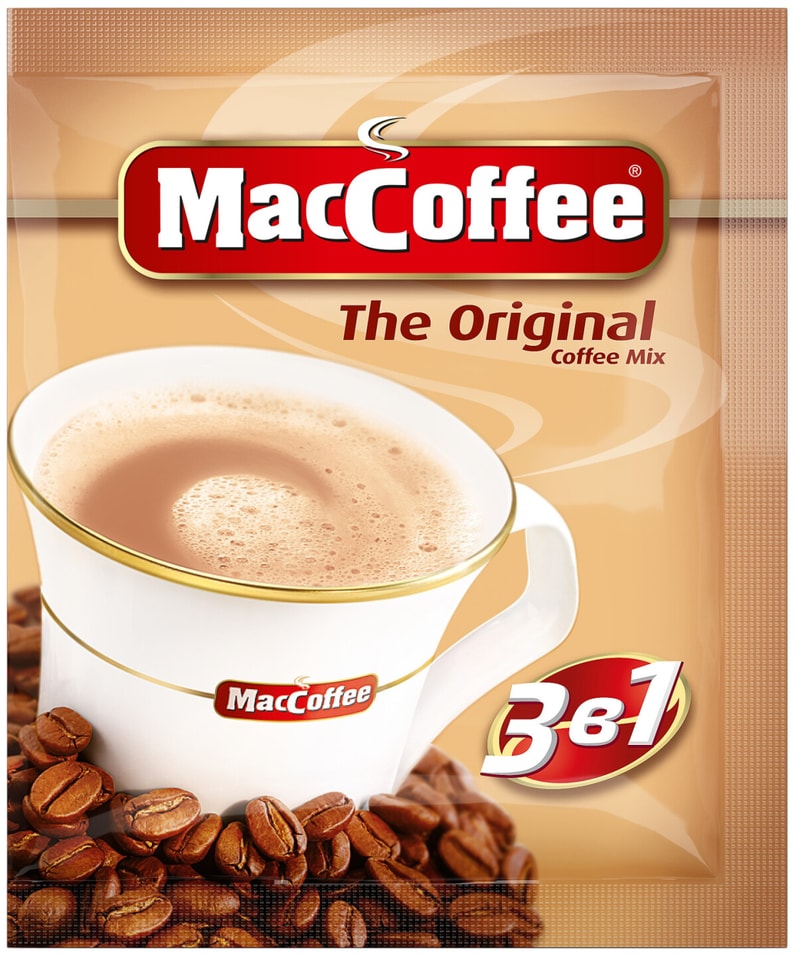 Напиток кофейный MacCoffee Original растворимый 3в1 20г