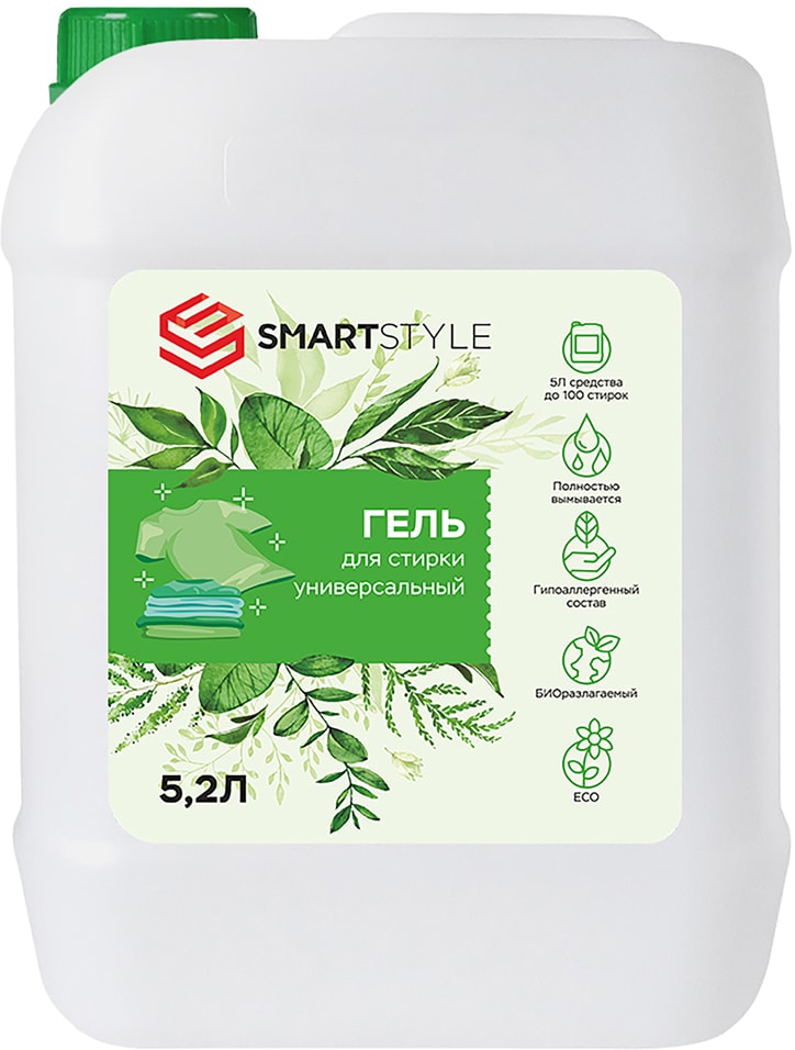 Гель для стирки SmartStyle универсальный 5.2л