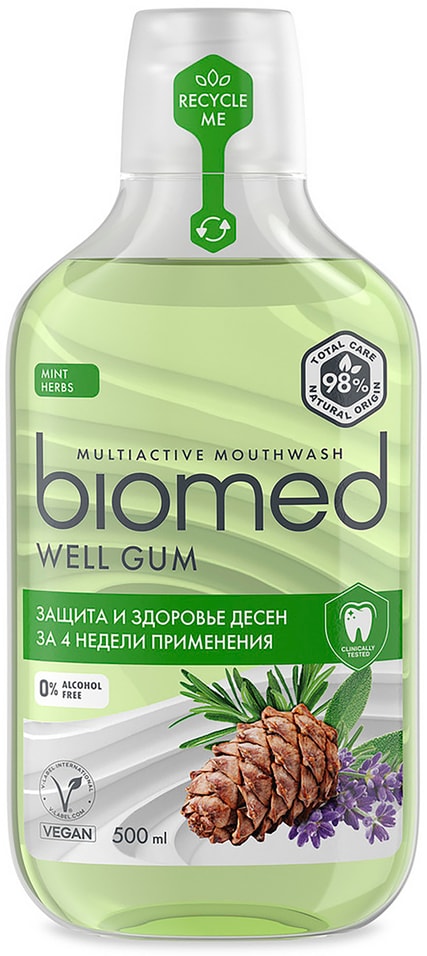 Ополаскиватель для полости рта Biomed Well Gum Комплексный 500мл