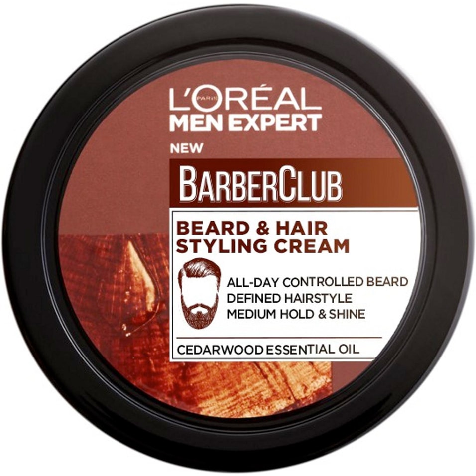 Крем для бороды и волос Loreal Paris Men Expert Barber Club 75мл