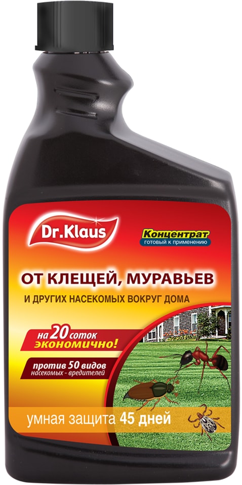 Концентрат от муравьев Dr.Klaus от клещей и других ползающих насекомых 1л