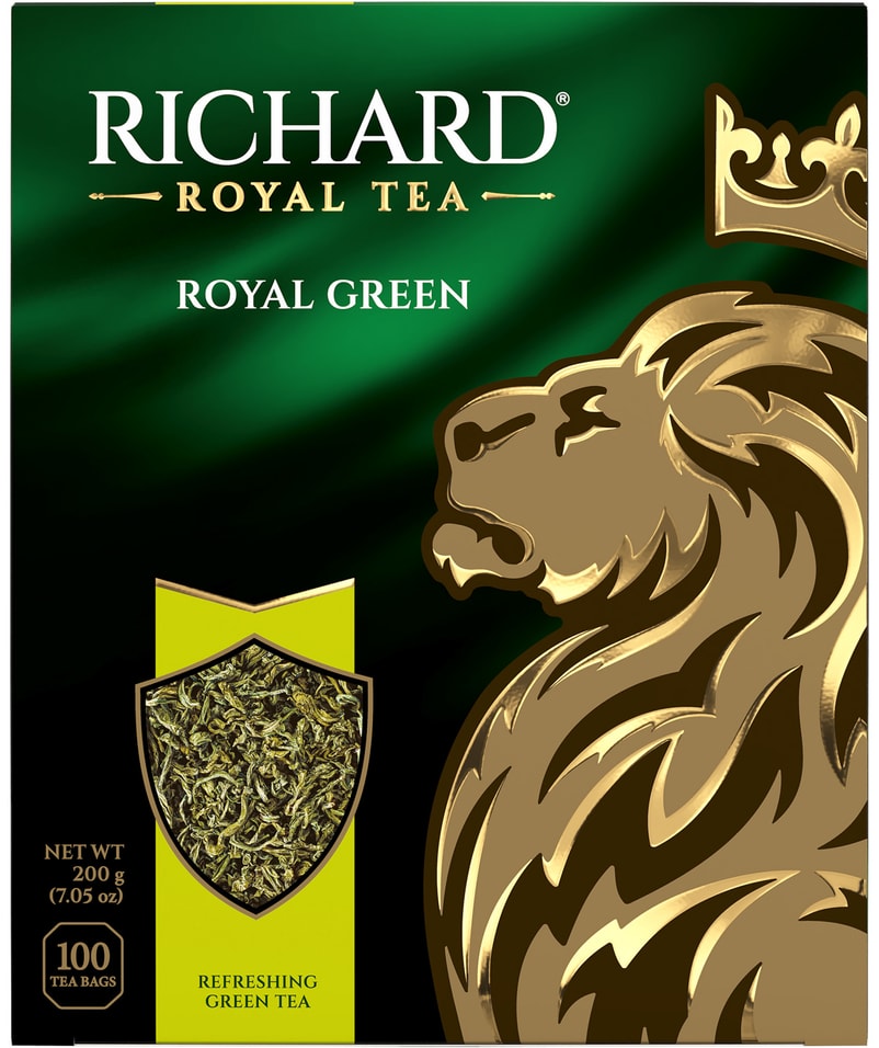 Чай зеленый Richard Royal Green 100*2г. Закажите онлайн!