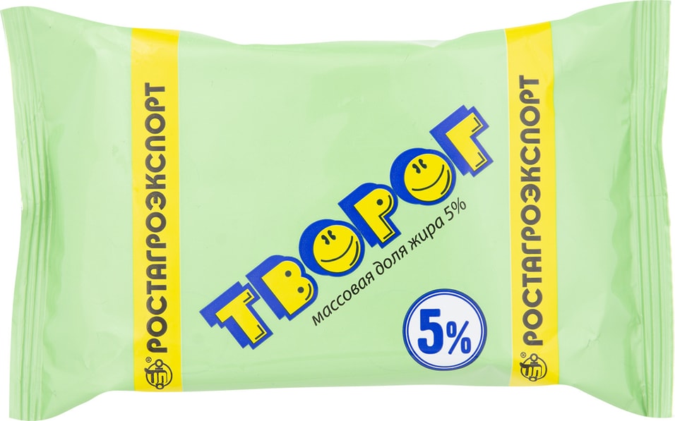 Творог Ростагроэкспорт 5% 180г - Vprok.ru Перекрёсток