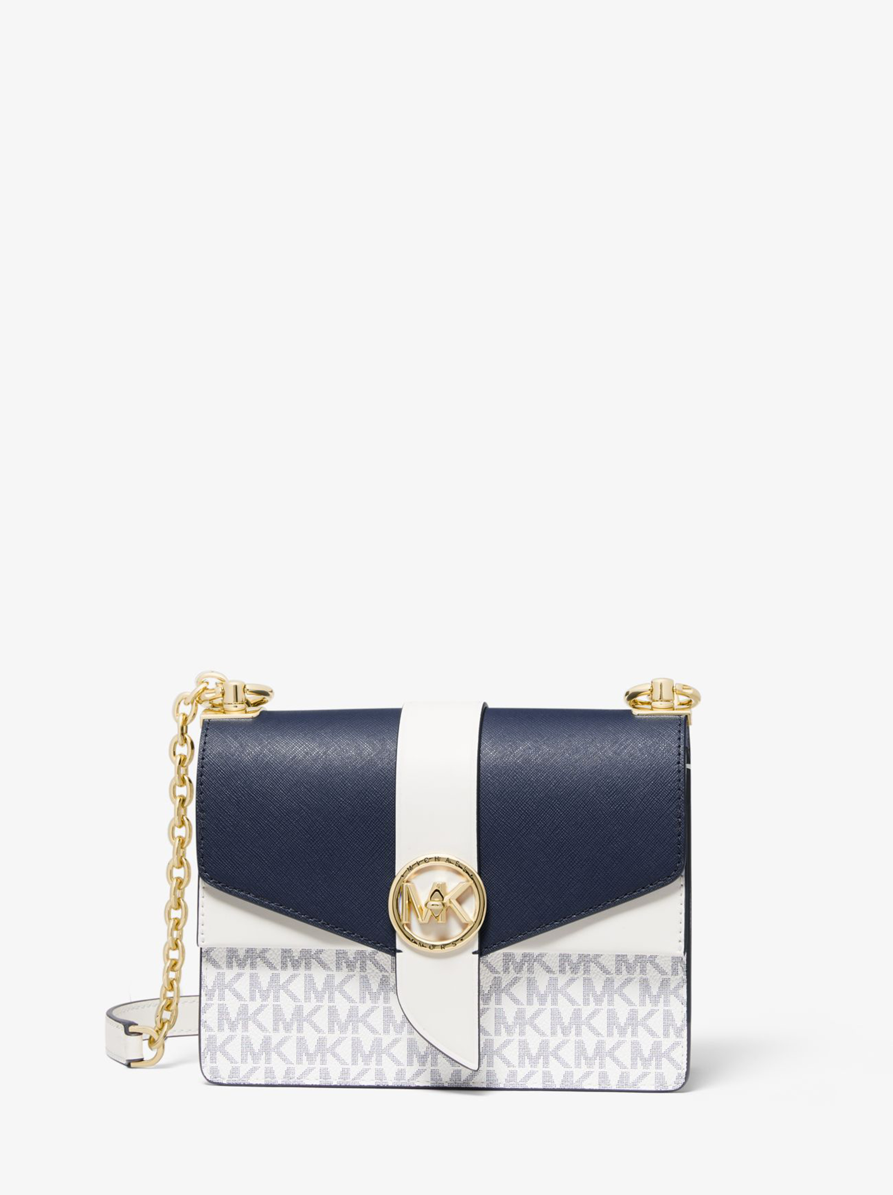 Сумка Michael Kors Greenwich 32S1GGRC0B WHITE NAVY Medium