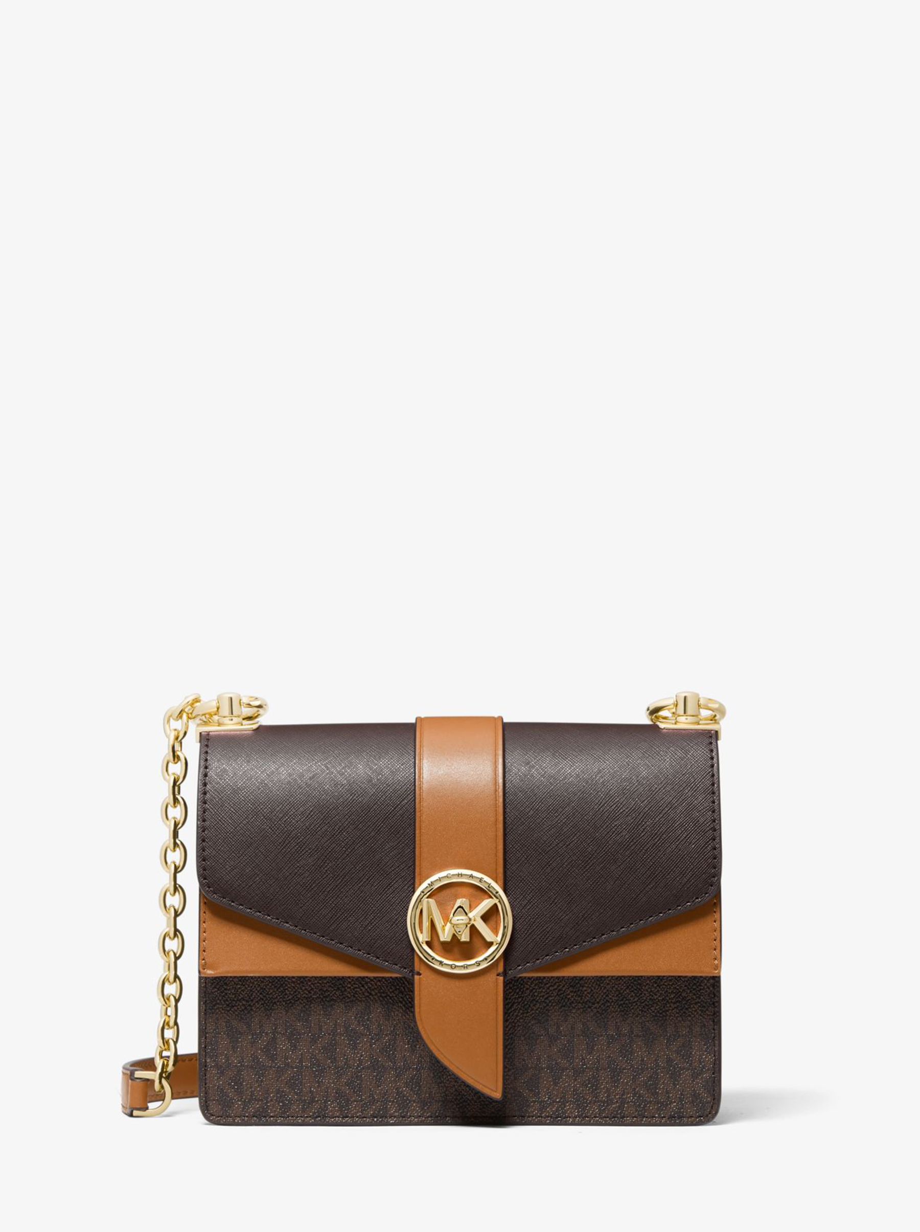 Сумка Michael Kors Greenwich 32S1GGRC0B BROWN ACORN Medium