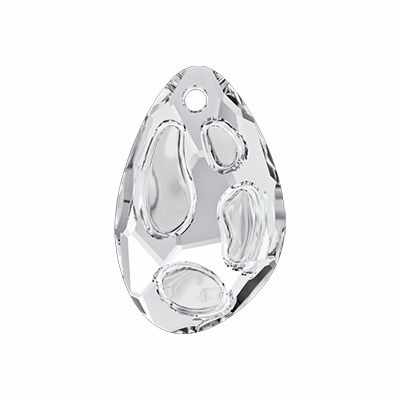   Мир вышивки 6730 Подвеска Crystal Сваровски 18х11,5 мм, белый (Crystal)