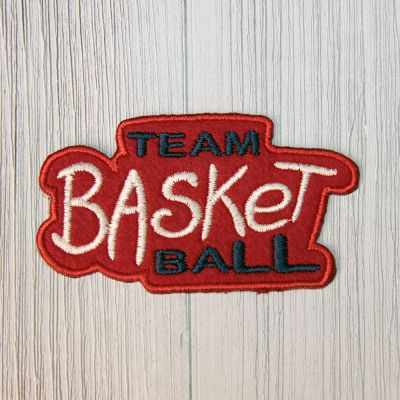 Термонаклейки  Мир вышивки Аппликации Annet на клеевой основе № 9 (9-1269F Team Basketball 8.6х5 см)
