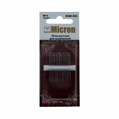   Мир вышивки KSM-502 Иглы ручные Micron для вышивания