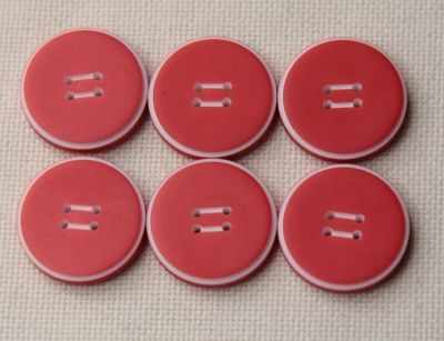 CB 0252 Пуговицы Red 32L, 6 шт
