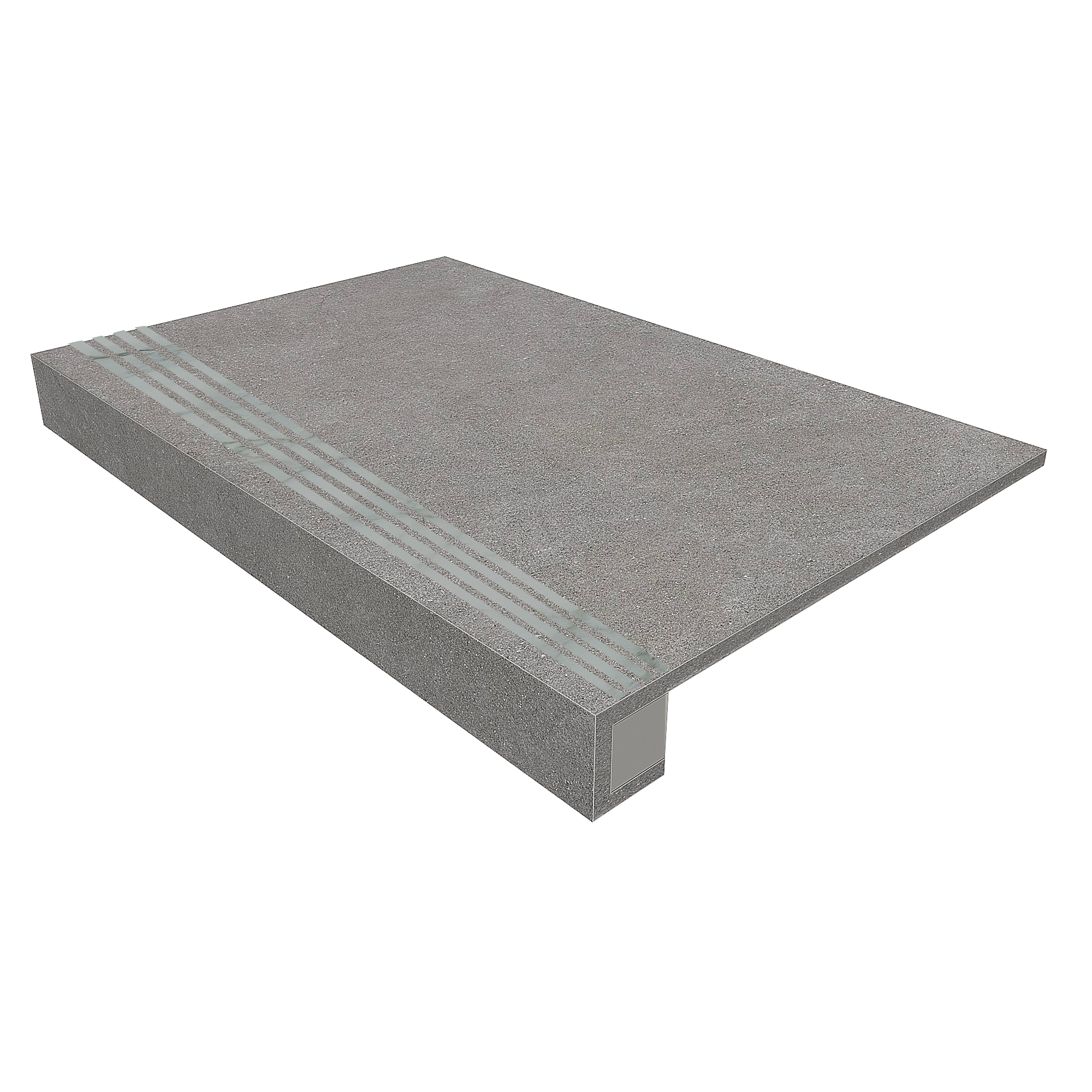 Terra Комплект (Ступень TE02 (33x120) непол. (прямоугол. бортик) + Подступенок (14,5x120))