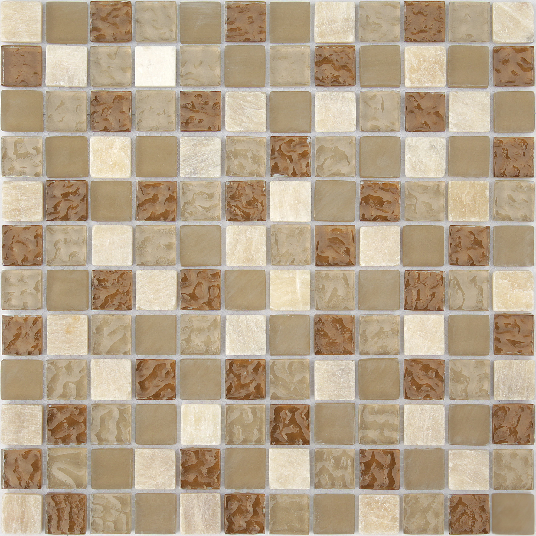 Caramelle  Мосплитка Мозаика Amber 23x23x8