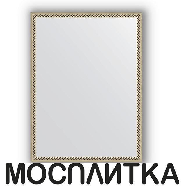   Мосплитка Сантехника Зеркало в багетной раме Evoform Definite BY 0639 58 x 78 см, витое серебро