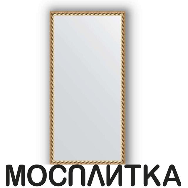 Зеркала шириной до 50 см  Мосплитка Сантехника Зеркало в багетной раме Evoform Definite BY 0692 48 x 98 см, витое золото