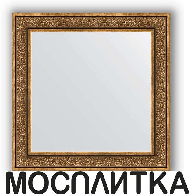 Мебель подвесная 80 см - 90 см  Мосплитка Сантехника Зеркало в багетной раме Evoform Definite BY 3255 83 x 83 см, вензель бронзовый