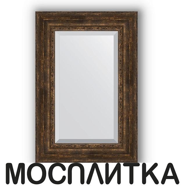 Зеркало в багетной раме Evoform Exclusive BY 3430 62 x 92 см, состаренное дерево с орнаментом