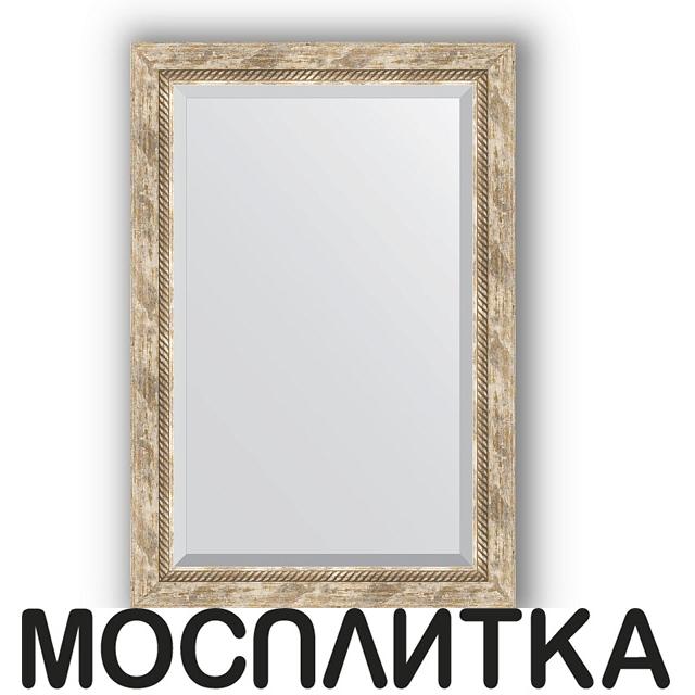 Зеркало в багетной раме Evoform Exclusive BY 3433 63 x 93 см, прованс с плетением
