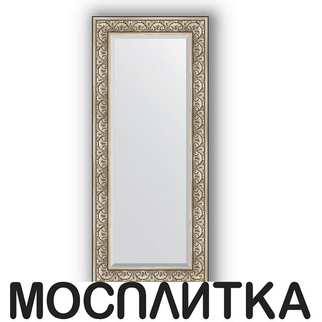 Зеркало в багетной раме Evoform Exclusive BY 3554 65 x 150 см, баРокко серебро