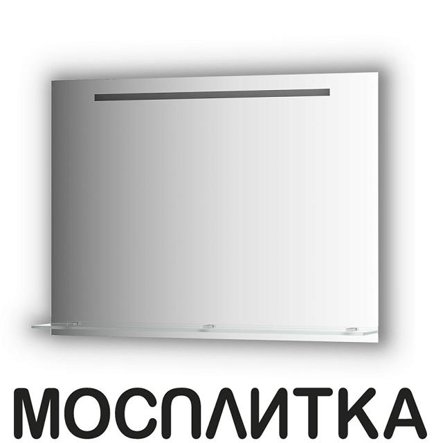 Зеркало с полочкой и LED-светильником Evoform Ledline-S BY 2158 100х75 см