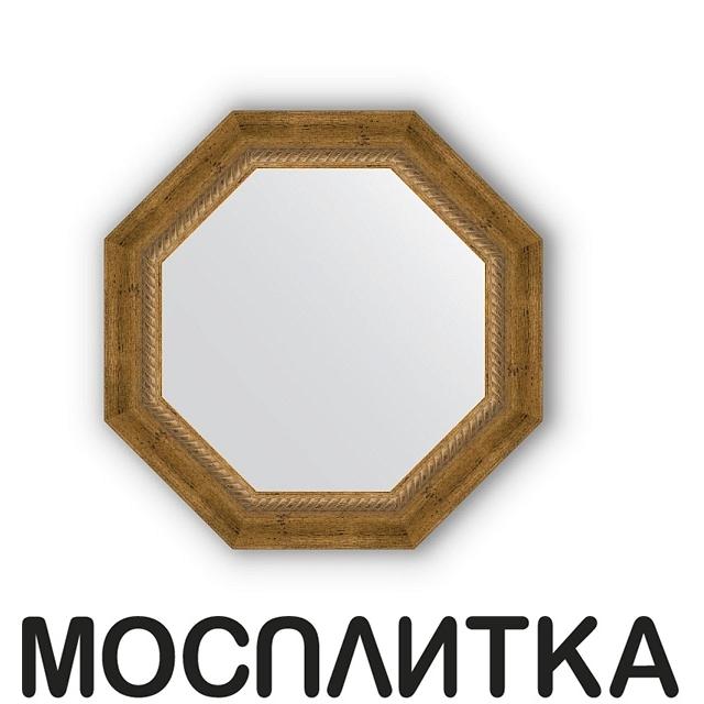 Зеркало в багетной раме Evoform Octagon, BY 3673, 53 x 53 см, состаренная бронза с плетением