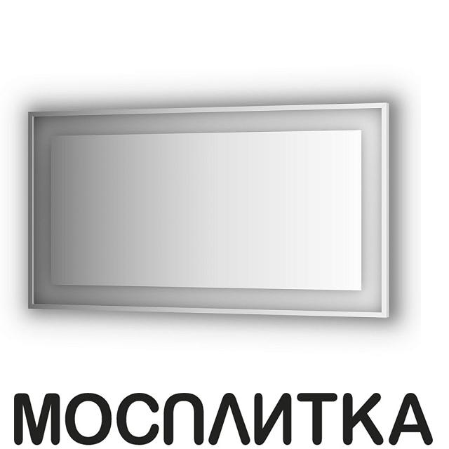 Зеркало в багетной раме и LED-светильником Evoform Ledside BY 2209 140х75 см